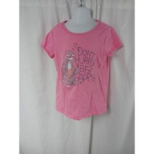 Carters Kid Short Sleeve Graphic T Shirt Pink Girls Size 7